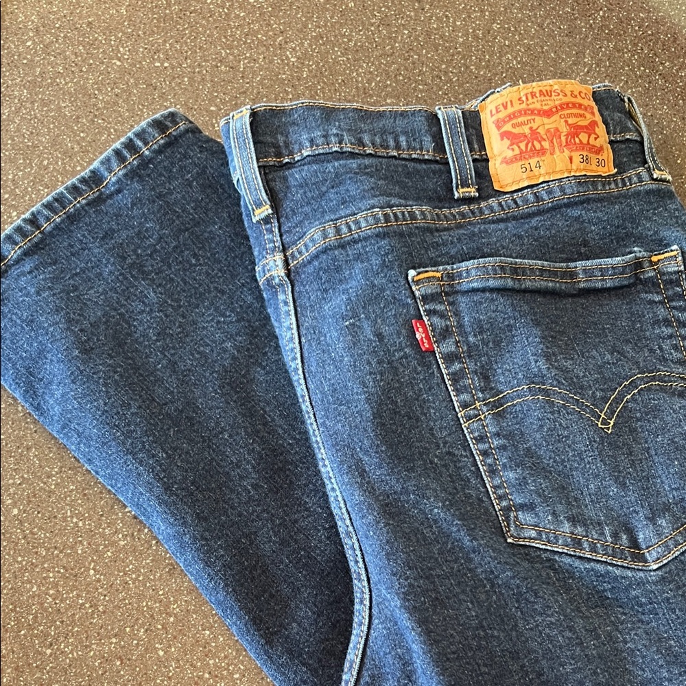 Levi's Men's Dark Blue Straight Leg Jeans